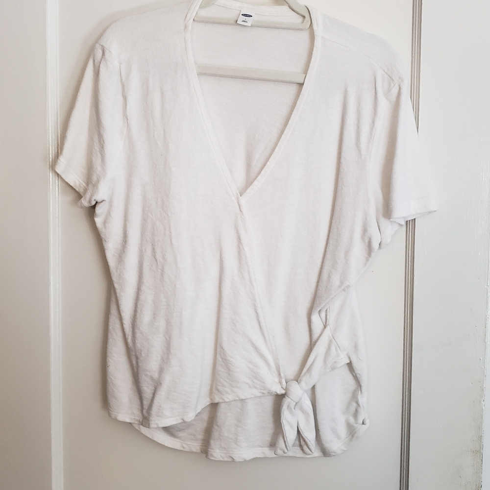 Faux wrap shirt